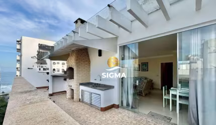 Cobertura com 3 dormitórios à venda, 208 m² por R$ 1.000.000 - Pitangueiras - Guarujá/SP.