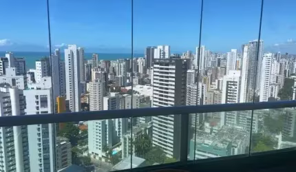 Apartamento alto padrão semi mobiliado