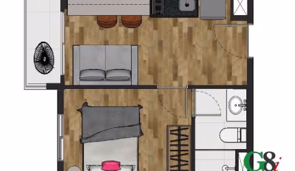 Apartamento com 1 quarto à venda na Rua Casa do Ator, 1110, Vila Olímpia, São Paulo por R$ 550.000