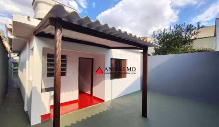Casa com 1 dormitório para alugar, 50 m² por R$ 1.766/mês - Bangu - Santo André/SP