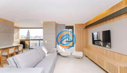 Apartamento novo e decorado de 92m² com 1 quarto e 2 vagas no São Francisco