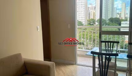 Apartamento com 1 dormitório para alugar, 48 m² por R$ 3.250,00/mês - Vila Adyana - São José dos Campos/SP