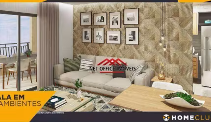 Apartamento com 3 dormitórios à venda, 85 m² por R$ 615.000 - Condomínio Residencial Colinas do Paratehy - São José dos Campos/SP
