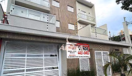 Cobertura Nova com 2 dormitórios à venda, 55 m² + 55 m² por R$690.000 - Santa Maria - Santo André/SP