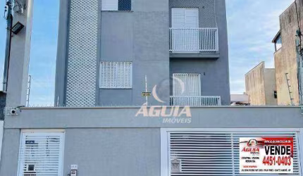 Cobertura com 3 dormitórios à venda, 44 m²+ 44 m²  por R$ 426.000 - Vila Tibiriçá - Santo André/SP