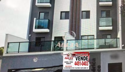Apartamento com 2 dormitórios à venda, 47 m²+ 12,8  terraço por R$ 385.000 - Vila América - Santo André/SP