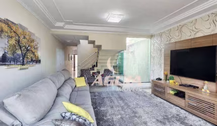 Sobrado com 3 dormitórios à venda, 233 m² por R$ 990.000,00 - Vila Curuçá - Santo André/SP