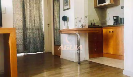 Flat com 1 dormitório à venda, 44 m² por R$ 265.000 - Centro - Santo André/SP