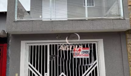 Sobrado com 3 dormitórios à venda, 76 m² por R$ 639.000 - Vila Camilópolis - Santo André/SP