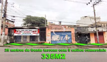 Terreno à venda, 335 m² por R$ 795.000,00 - Jardim do Estádio - Santo André/SP