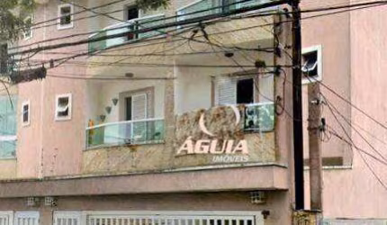 Cobertura com 3 dormitórios à venda, 70 m²+70 m²  por R$ 530.000 - Vila Alzira - Santo André/SP