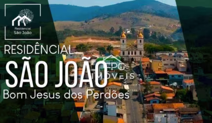 *LANÇAMENTO* - RESIDENCIAL  SÃO JOÃO - Bairro planejado com lotes a partir de 125 m²  na cidade de Bom Jesus dos  Perdões/SP