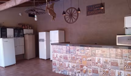 Rancho com 2 dormitórios à venda, 123 m² por R$ 280.000 - Condomínio Borá I - Mendonça/SP