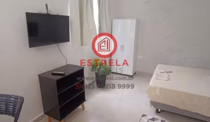 Kitnet mobiliada  para Locação em Jacareí, próxima do Pastel Pacheco no Bairro Do Colônia em Jacareí/SP