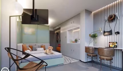 Oportunidade! Studios a Venda no Paraiso,1 Dormitórios,24 m² de Área Construída. Pronto para Morar,em Excelente Localização!!