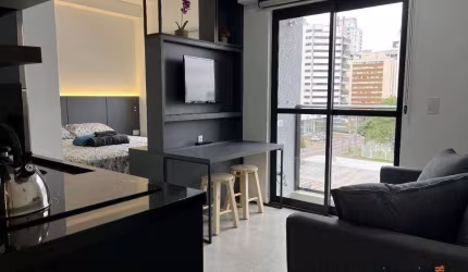 Apartamento para alugar, 23 m² por R$ 3.100,00/mês - Água Verde - Curitiba/PR