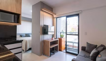 Apartamento com 1 dormitório para alugar, 23 m² por R$ 3.200,47/mês - Água Verde - Curitiba/PR