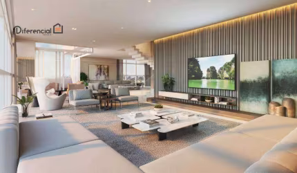 Cobertura à venda, 439 m² por R$ 7.408.454,00 - Cabral - Curitiba/PR