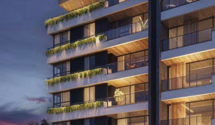 Apartamento Garden com 3 dormitórios à venda, 132 m² por R$ 1.421.854,75 - Mercês - Curitiba/PR