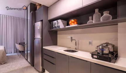 Studio com 1 dormitório para alugar, 23 m² por R$ 3.681,76/mês - Batel - Curitiba/PR