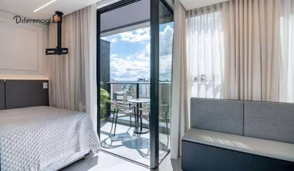 Studio com 1 dormitório para alugar, 23 m² por R$ 3.470,00/mês - Batel - Curitiba/PR