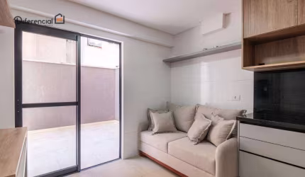 Apartamento Garden com 1 dormitório para alugar, 24 m² por R$ 3.710,00/mês - Água Verde - Curitiba/PR