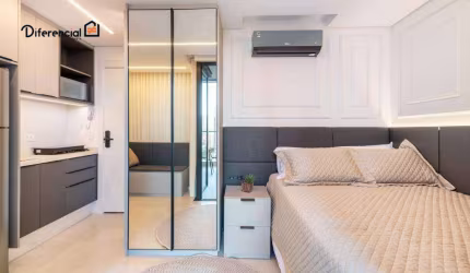 Studio com 1 dormitório para alugar, 22 m² por R$ 3.857,50/mês - Batel - Curitiba/PR