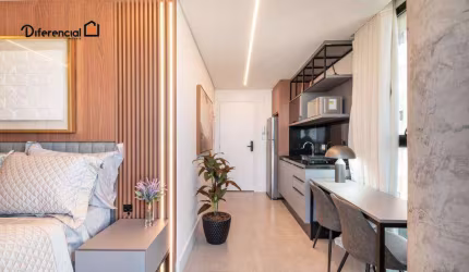 Studio com 1 dormitório para alugar, 29 m² por R$ 3.857,50/mês - Batel - Curitiba/PR