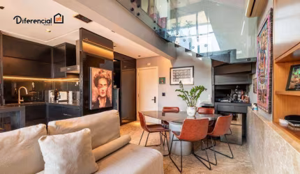 Apartamento Duplex com 1 dormitório à venda, 74 m² por R$ 989.000,00 - Bigorrilho - Curitiba/PR