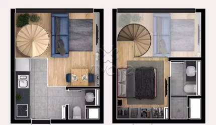 Loft com 1 quarto à venda na Rua José Cadilhe, 415, Água Verde, Curitiba, 38 m2 por R$ 565.900