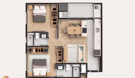 Apartamento com 2 quartos à venda na Rua Vitória, 337, Cabral, Curitiba, 62 m2 por R$ 657.900