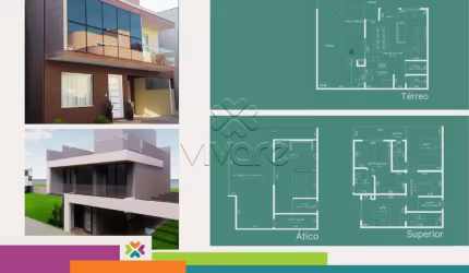 Casa em condomínio fechado com 3 quartos à venda na Avenida Cândido Hartmann, 5118, Santa Felicidade, Curitiba por R$ 1.648.000