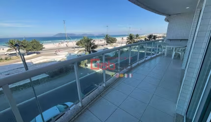 Apartamento com 4 dormitórios à venda, 199 m² por R$ 2.600.000,00 - Praia do Forte - Cabo Frio/RJ