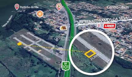 Terreno à venda na Projetada C, 99, Porto da Vila, Imbituba, 212 m2 por R$ 175.000