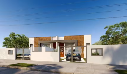 Casa com 2 quartos à venda na Rua Projetada 2 Loteamento Quinta dos Guimarães, 1, Povoado de Nova Brasília, Imbituba, 67 m2 por R$ 423.000