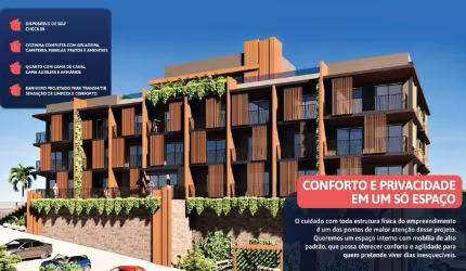 Apartamento com 1 quarto à venda na Vital, 33, Praia do Rosa, Imbituba, 30 m2 por R$ 366.360