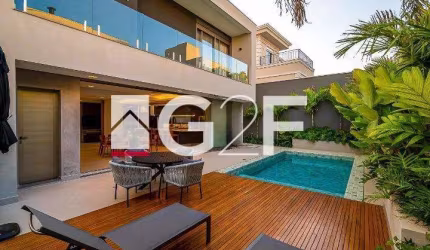 Casa em condomínio fechado com 3 quartos à venda na Rua das Palmas, 1, Alphaville Dom Pedro, Campinas, 360 m2 por R$ 4.800.000