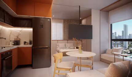 Apartamento Studio no Bairro da Madalena, com Área de Lazer Completa.