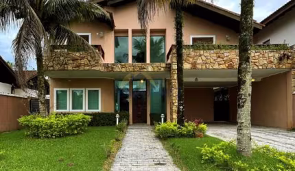 Casa em condomínio fechado com 4 quartos para alugar na Avenida Manoel Alexandre, 0202, Jardim Acapulco, Guarujá, 400 m2 por R$ 10.000
