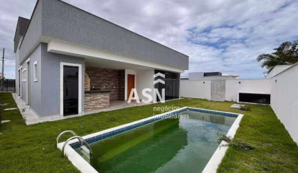 Casa com piscina com 3 dormitórios à venda, 210 m² por R$ 890.000 - Extensão do Bosque - Rio das Ostras/RJ