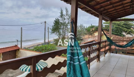 Casa tríplex beira mar com vista mar e 5 dormitórios à venda, 393 m² por R$ 850.000 - Cidade Praiana - Rio das Ostras/RJ