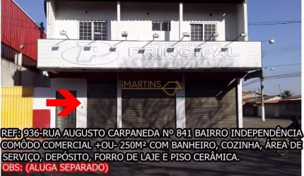 Sala comercial para alugar no bairro Independência - Araguari/MG