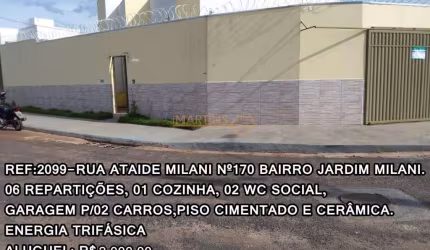 Ponto Comercial para alugar no bairro Jardim Milani - Araguari/MG