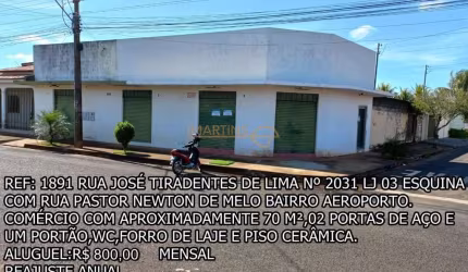 Sala comercial para alugar no bairro Aeroporto - Araguari/MG