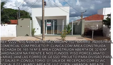 Ponto Comercial para alugar no bairro Industrial - Araguari/MG