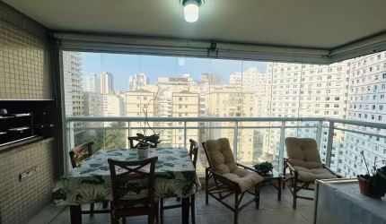 Excelente apartamento com Suite, Varanda Gourmet e Vista Mar