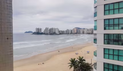 Pitangueiras - Frente total ao mar - Totalmente Reformado, Lindo - Garagem demarcada no prédio.