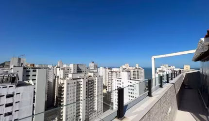 COBERTURA REFORMADA 1 QUADRA DA PRAIA, COM 4 DORMITÓRIOS SENDO 2 SUÍTES