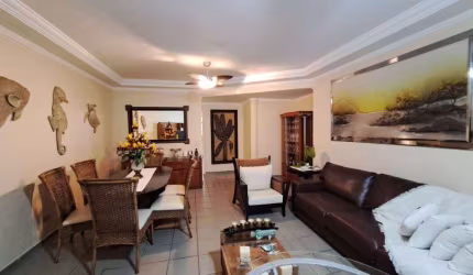 AMPLO APARTAMENTO COM 4 DORMITÓRIOS, SENDO 3 SUÍTES E O 4º DORMITÓRIO OPCIONAL, 2 VAGAS, VARANDA ESTENDIDA, NA REGIÃO NOBRE DA PITANGUEIRAS NO GUARUJÁ