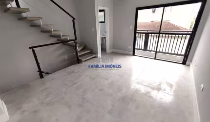 Casa em condomínio fechado com 2 quartos à venda na Rua Alberto Veiga, --, Marapé, Santos por R$ 649.000